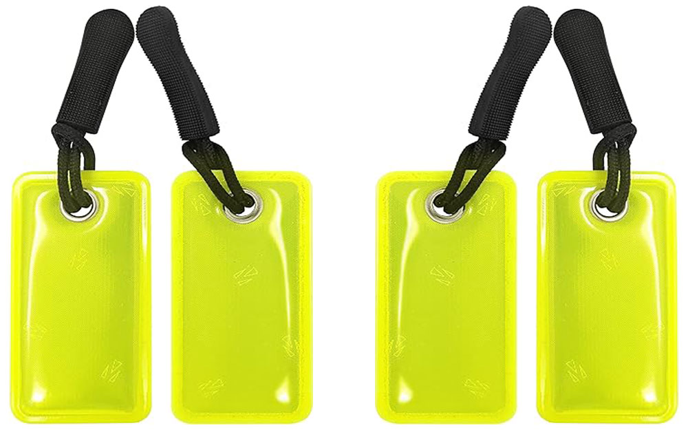 Athle Sport Reflective Tabs - Hi Vis Reflector Tags 2 Pack Safety Reflector - Reflective Gear For Walking At Night